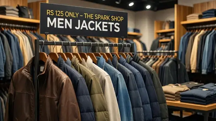 rs 125 only on thespark shop men jackets